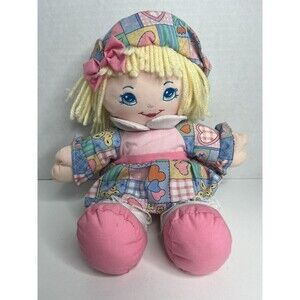 Precious Mine Baby Doll Well Made Toy 1995 Flowers Hat Dress 12"